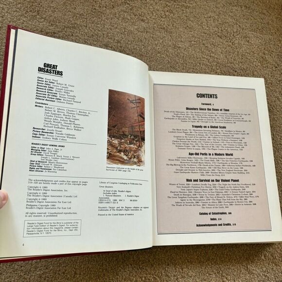 Reader’s Digest Great Disasters Hardback 1989 - Picture 7 of 7